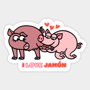 I Love Ham Sticker